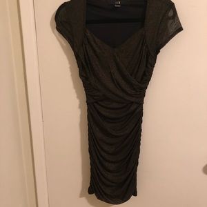 F21 bodycon metallic dress